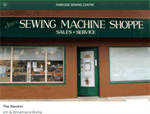 Tablet Screenshot of parksidesewingcentre.com